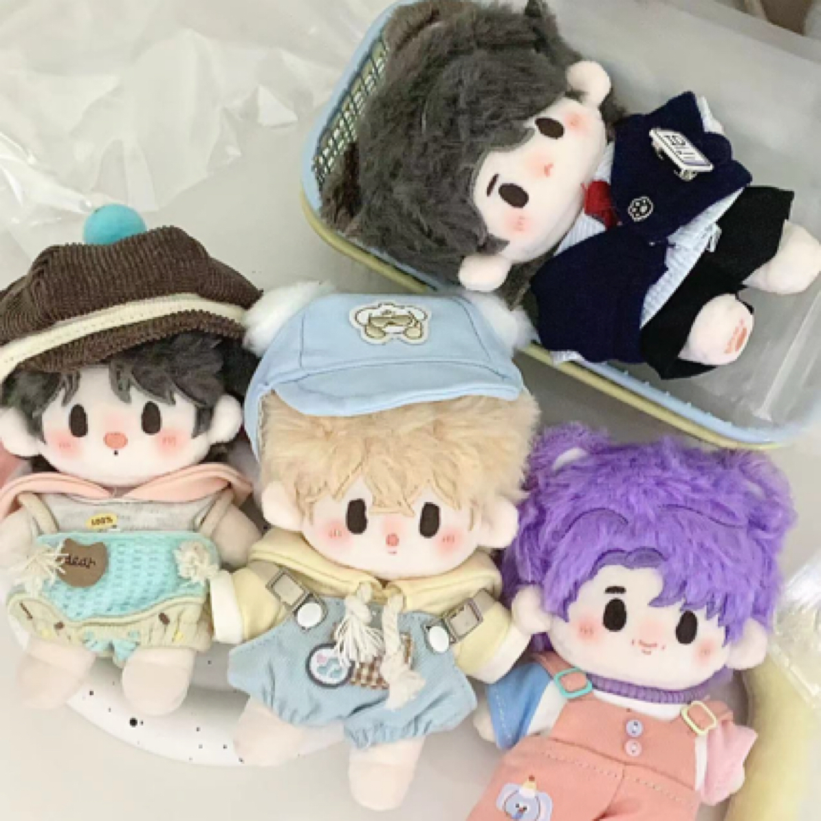 防弹豆豆天团棉花娃娃（可以直接拍）