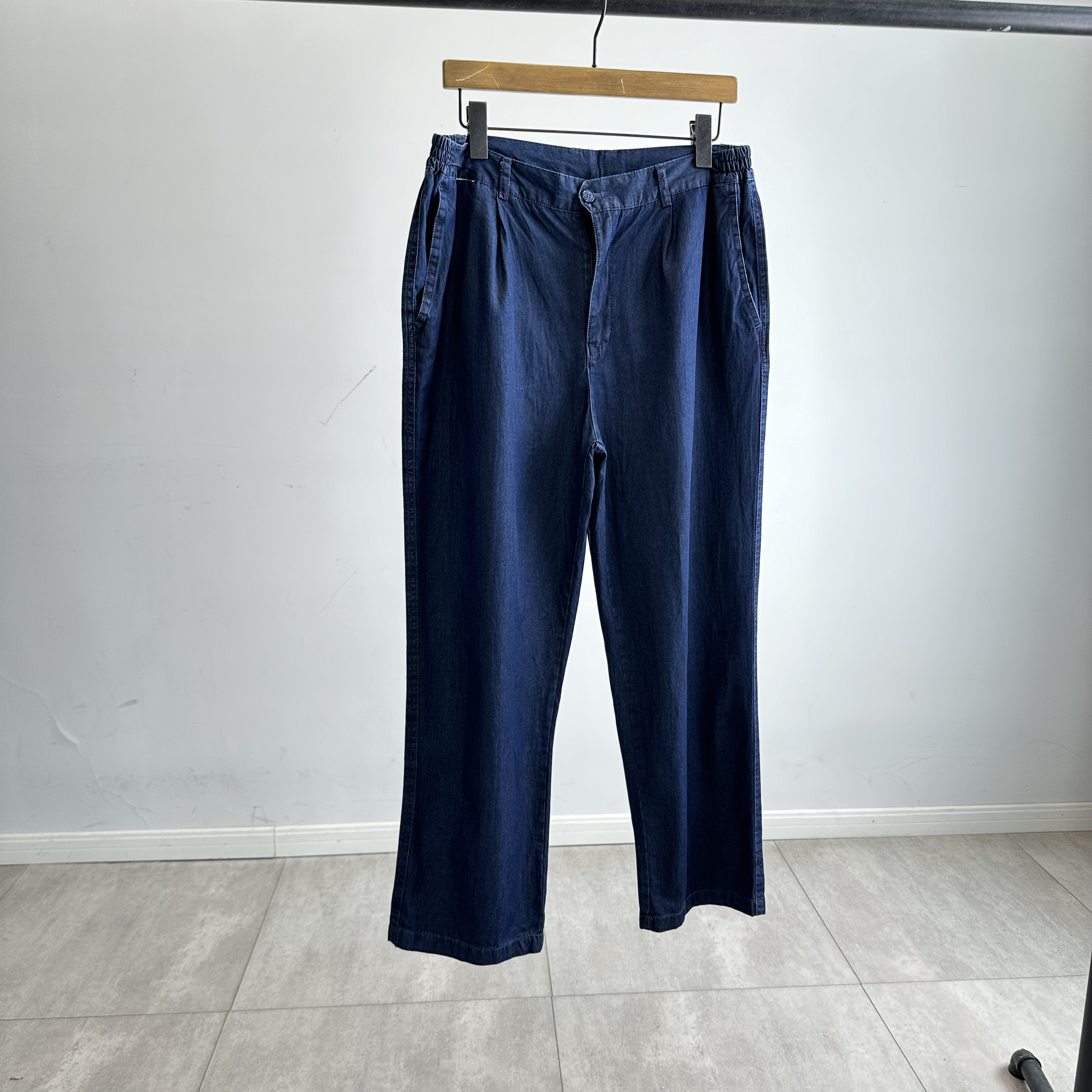 外贸春夏季薄款宽松直筒男牛仔裤子休闲裤百搭透气男士长裤子5531