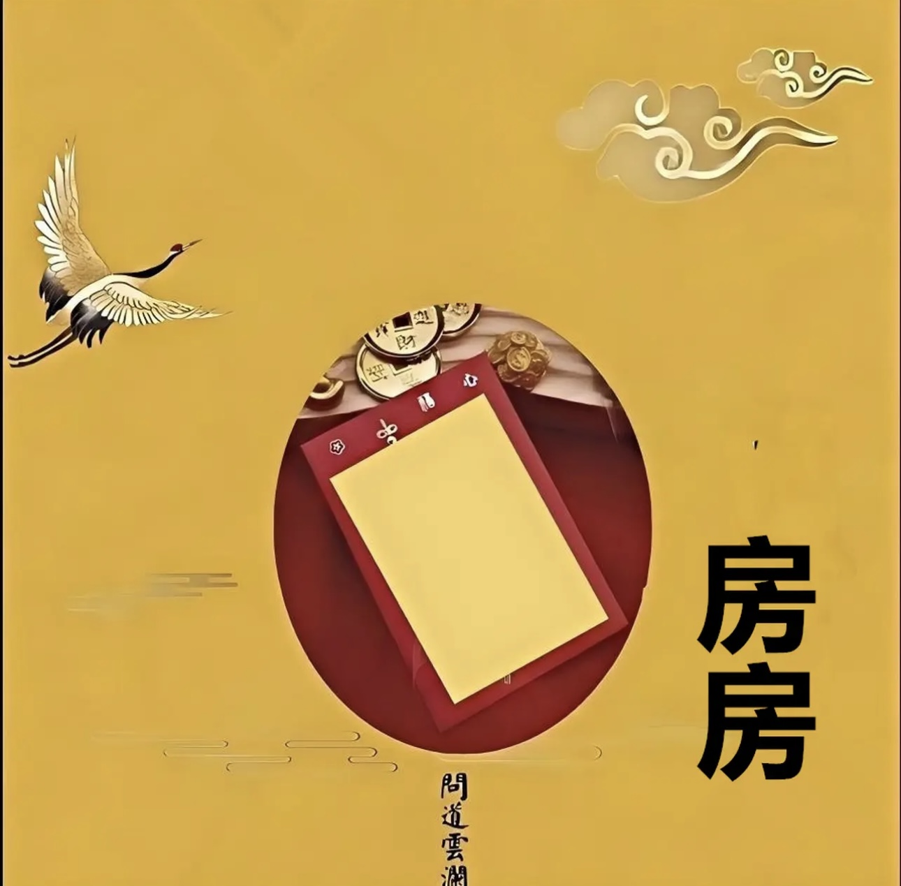 A4号 房房平平 手绘卡生肖福袋挂件精美饰品