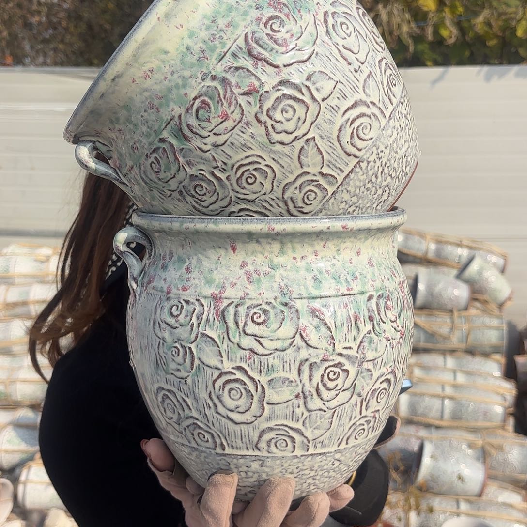 口径21高20两个玫瑰耳朵