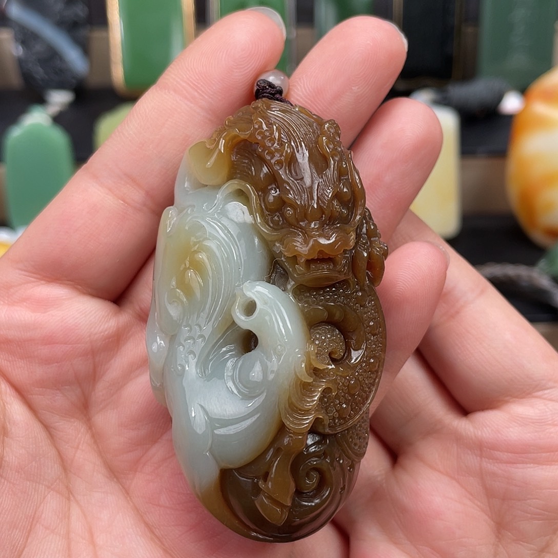 和田玉未镶嵌挂件