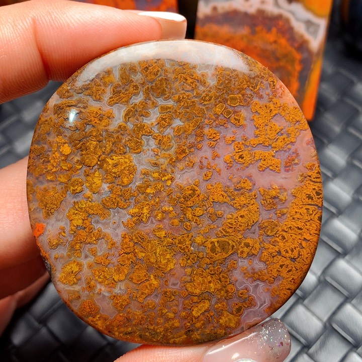 玛瑙/玉髓颈饰足银镀金镶嵌y*w