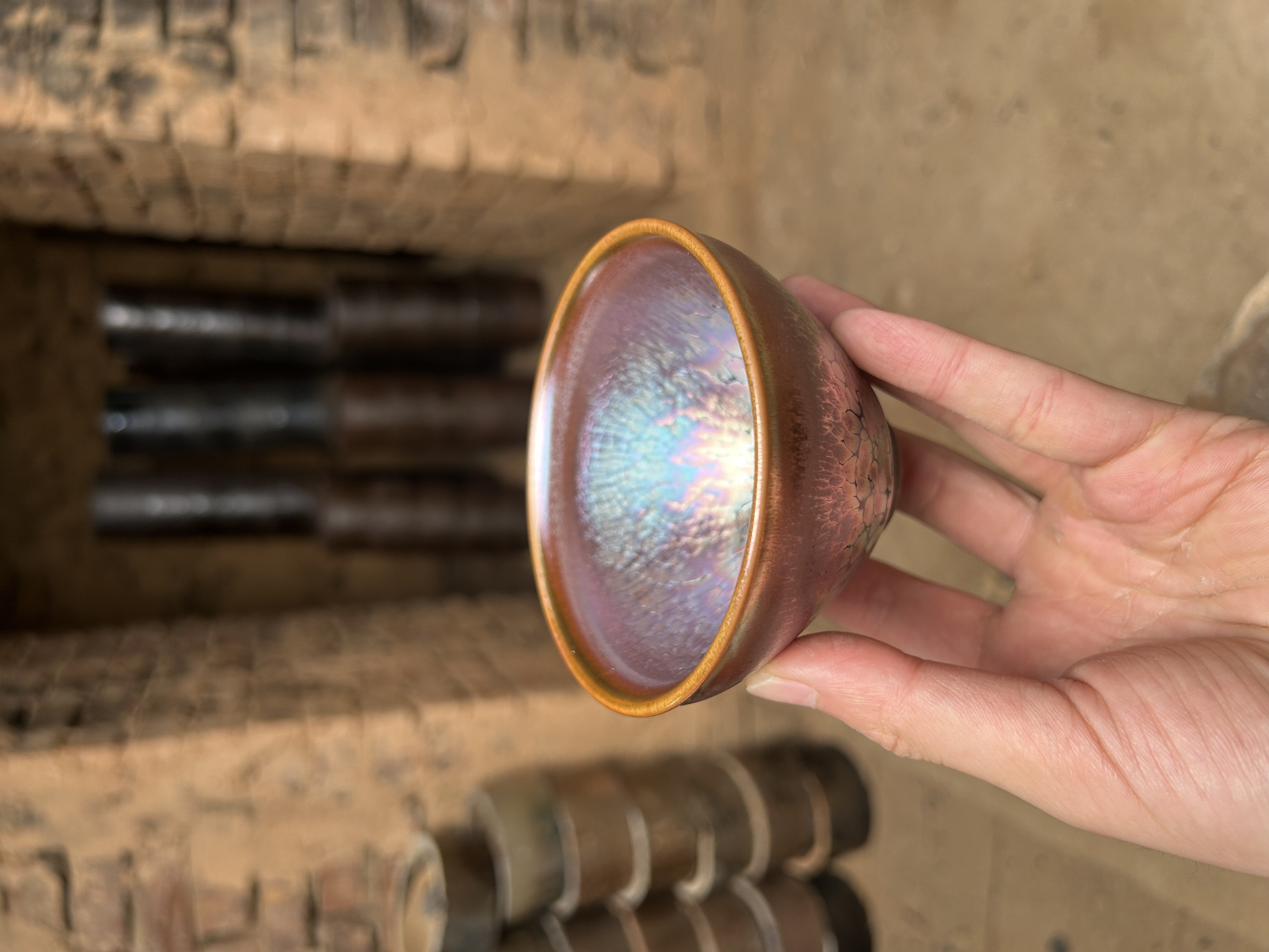 闪购 建窑建盏 彩金鹧鸪斑 礼盒装带溯源证书电烧