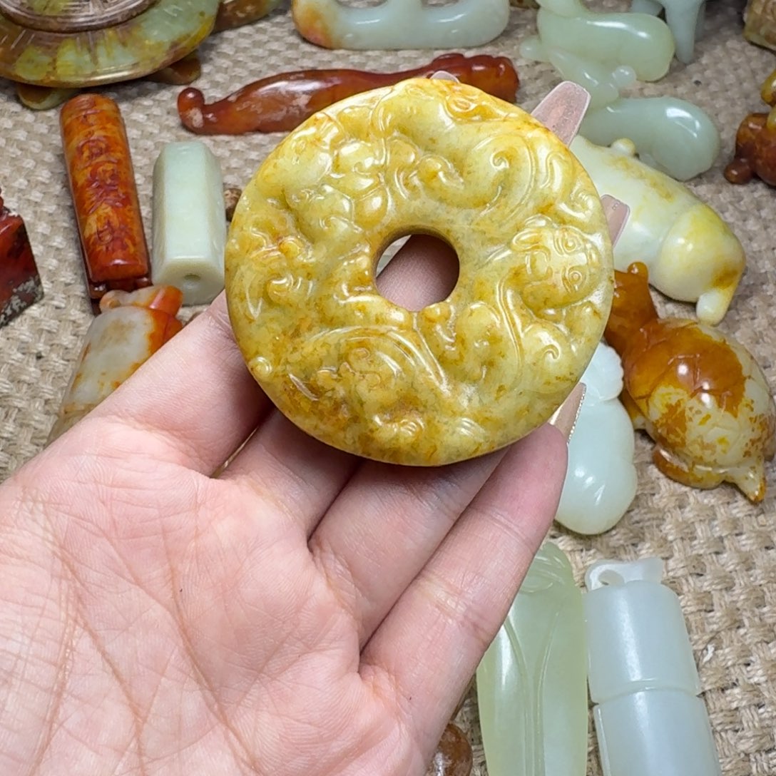 白玉菩提吊坠挂件