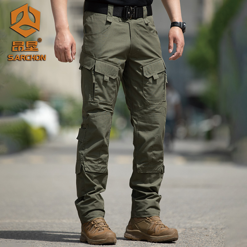 昂垦新款夏季鹰二代战术长裤耐磨工装裤男款直筒裤户外迷彩休闲裤