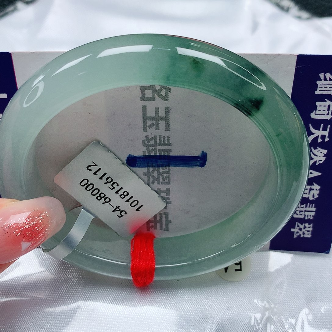 翡翠手镯未镶嵌缅甸天然a货翡翠54贵妃