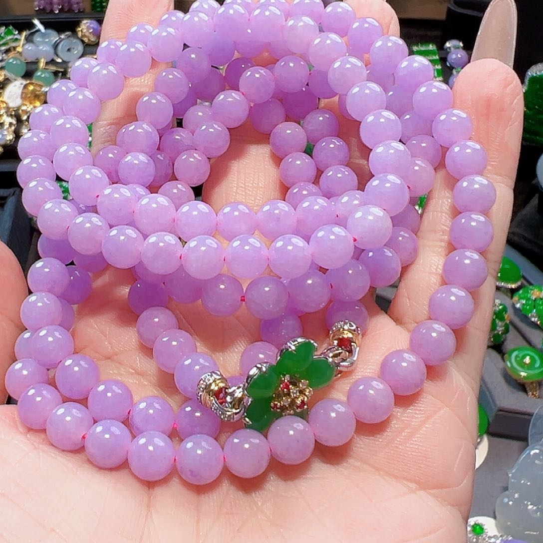 翡翠颈饰18K金镶嵌签收后24小时鉴赏期