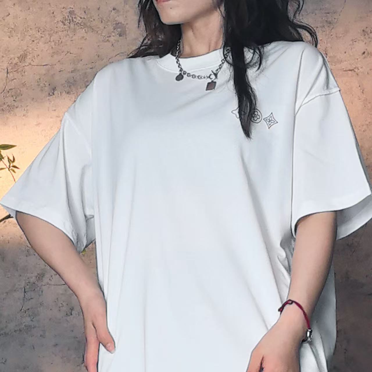 【林百万专属】短袖棉T夏季休闲百搭圆领男女同款S00030