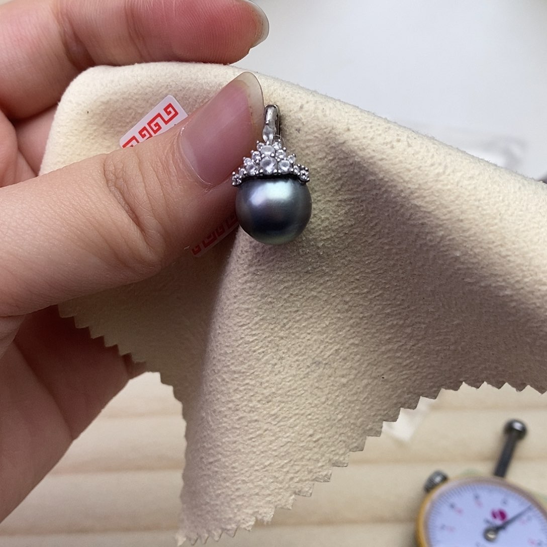 海水珍珠颈饰银S925镶嵌