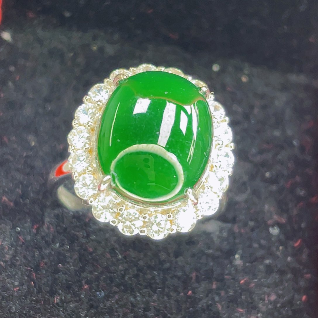 翡翠吊坠(不含链)银S925镶嵌