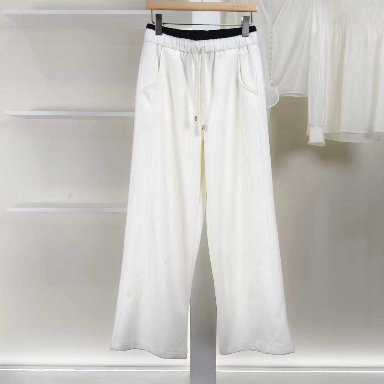 麦迪尚品【夕Y】5091013 秋季时尚简约运动松紧腰休闲长裤女装