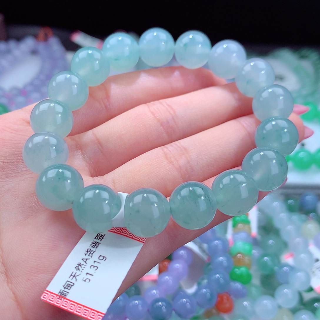 翡翠手链未镶嵌卡12