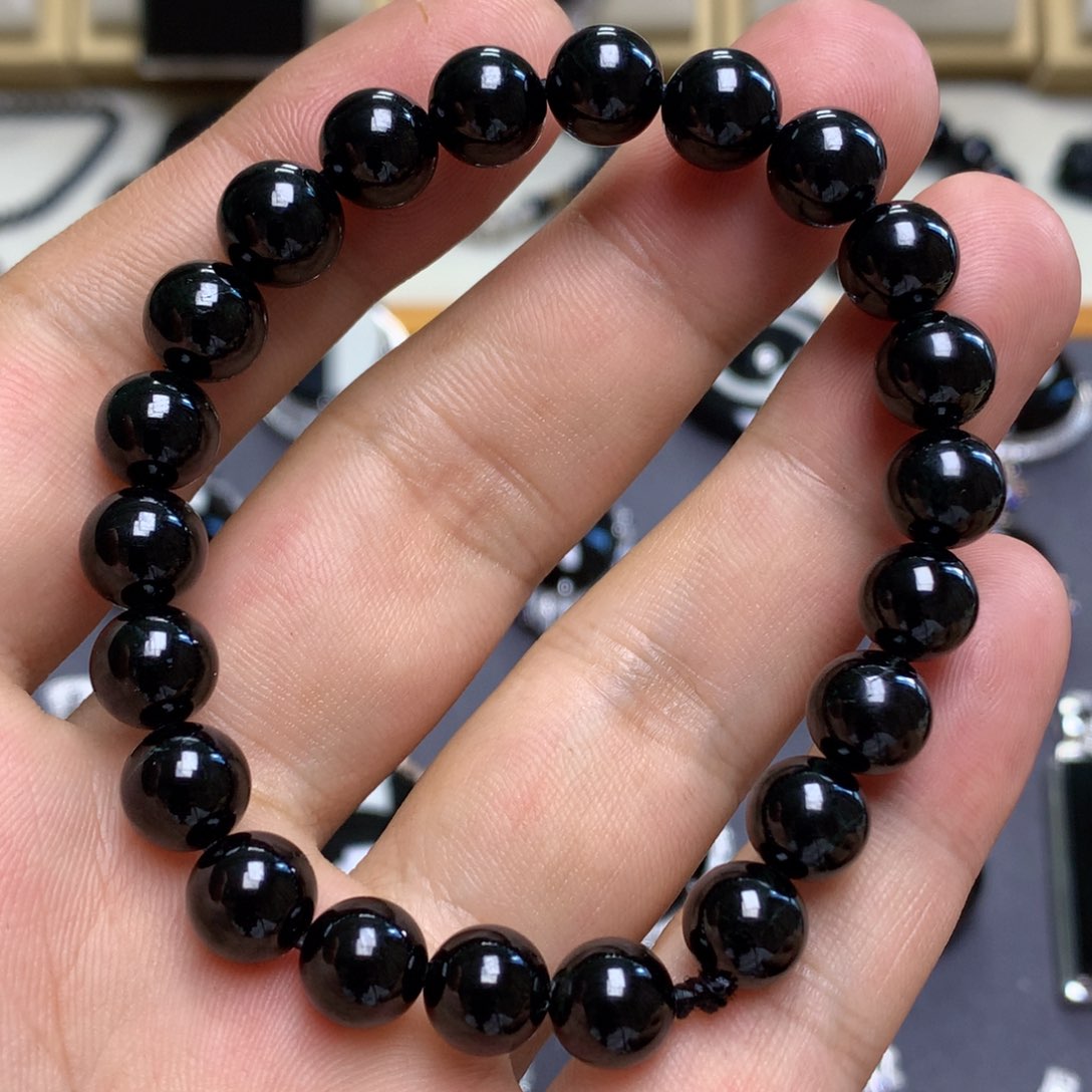 未镶嵌手串翡翠墨翠手串