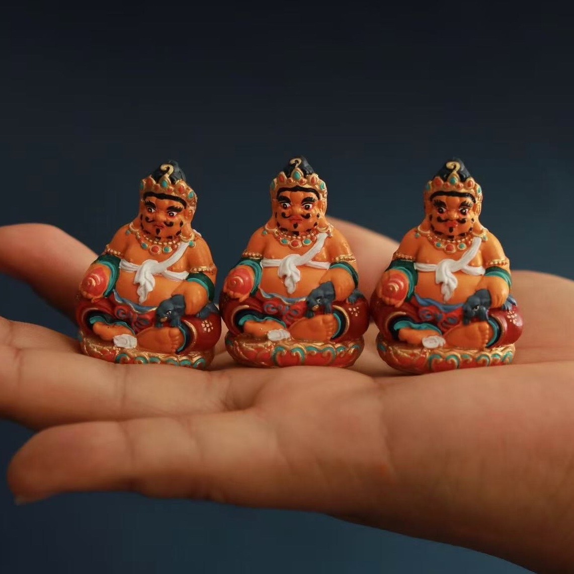 4公分立体黄财神擦擦彩绘