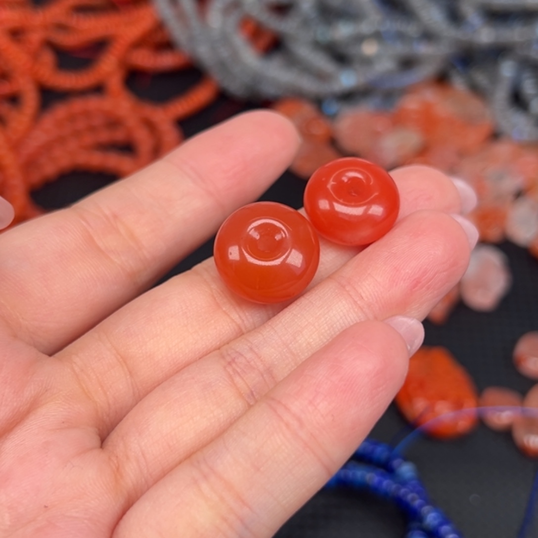 青***风南红玛瑙未镶嵌吊坠(不含链)