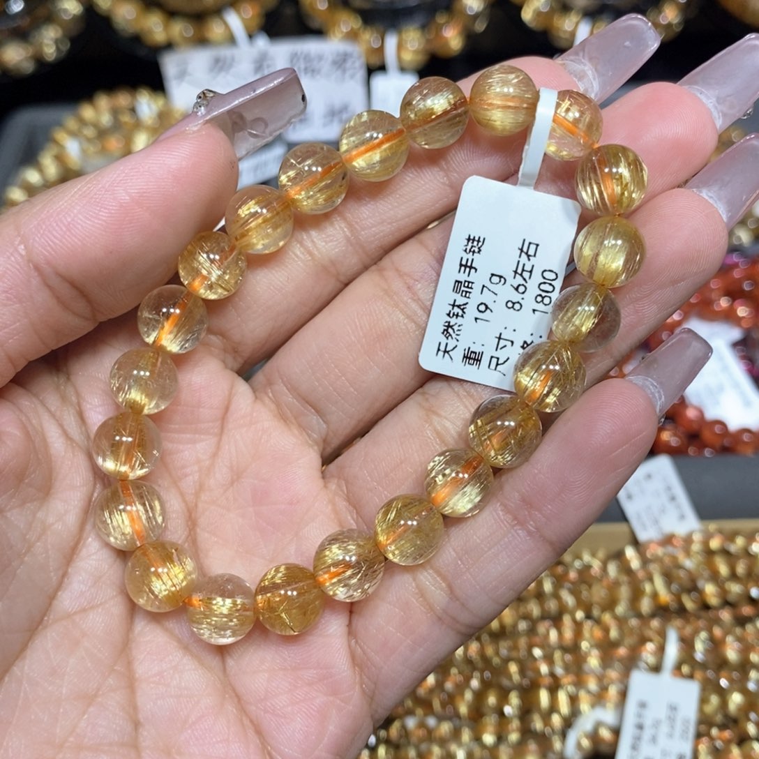 水晶手链未镶嵌松**?芊