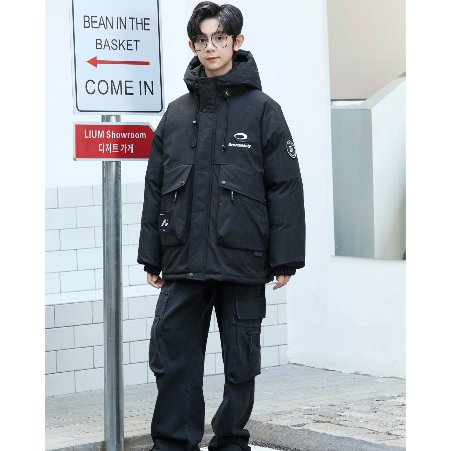 2025新款爆款冬季男女同款加厚保暖防寒休闲百搭连帽外套棉服206