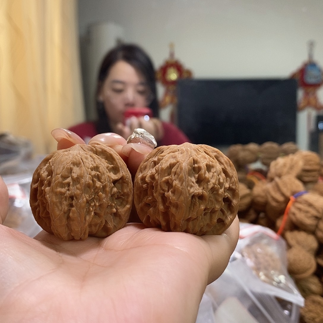把件文玩核桃38磨盘