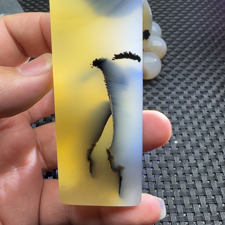 清***来玛瑙/玉髓未镶嵌颈饰