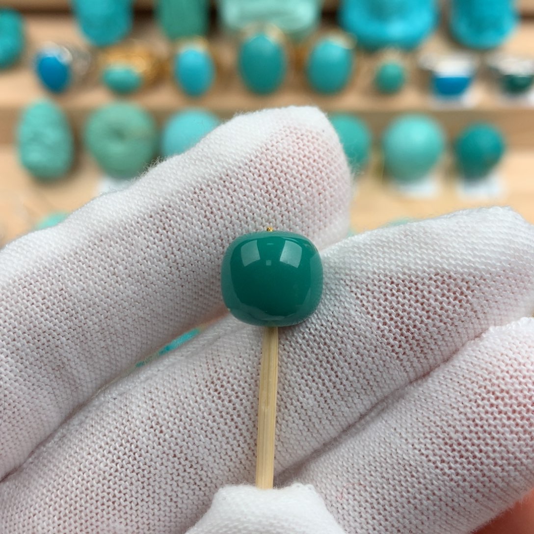 绿松石配饰未镶嵌10.3-9.3mm