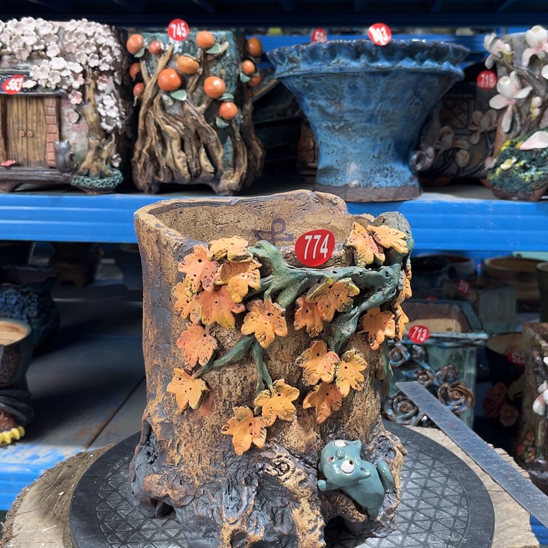 774 号陶然花器手工花盆