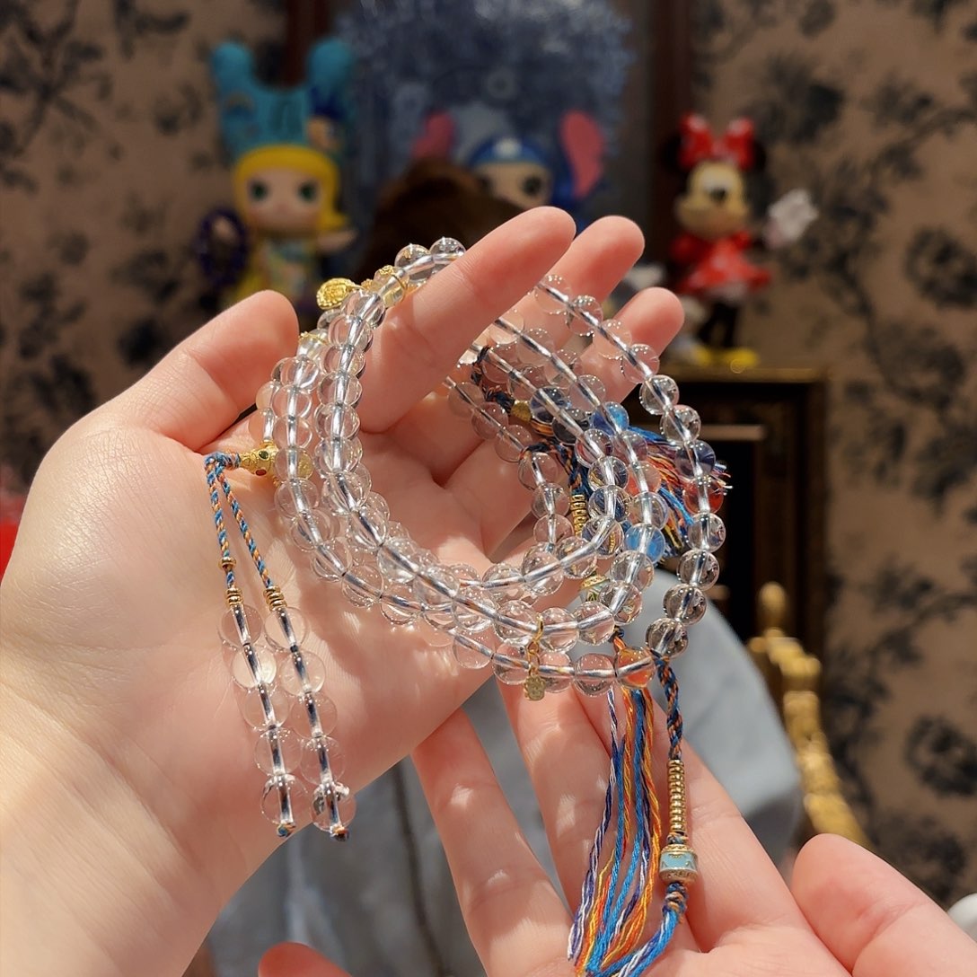 颈饰未镶嵌水晶108颗