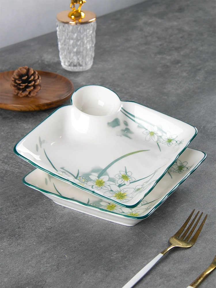 水仙花饺子盘  破损丢件补发 请勿中cha评