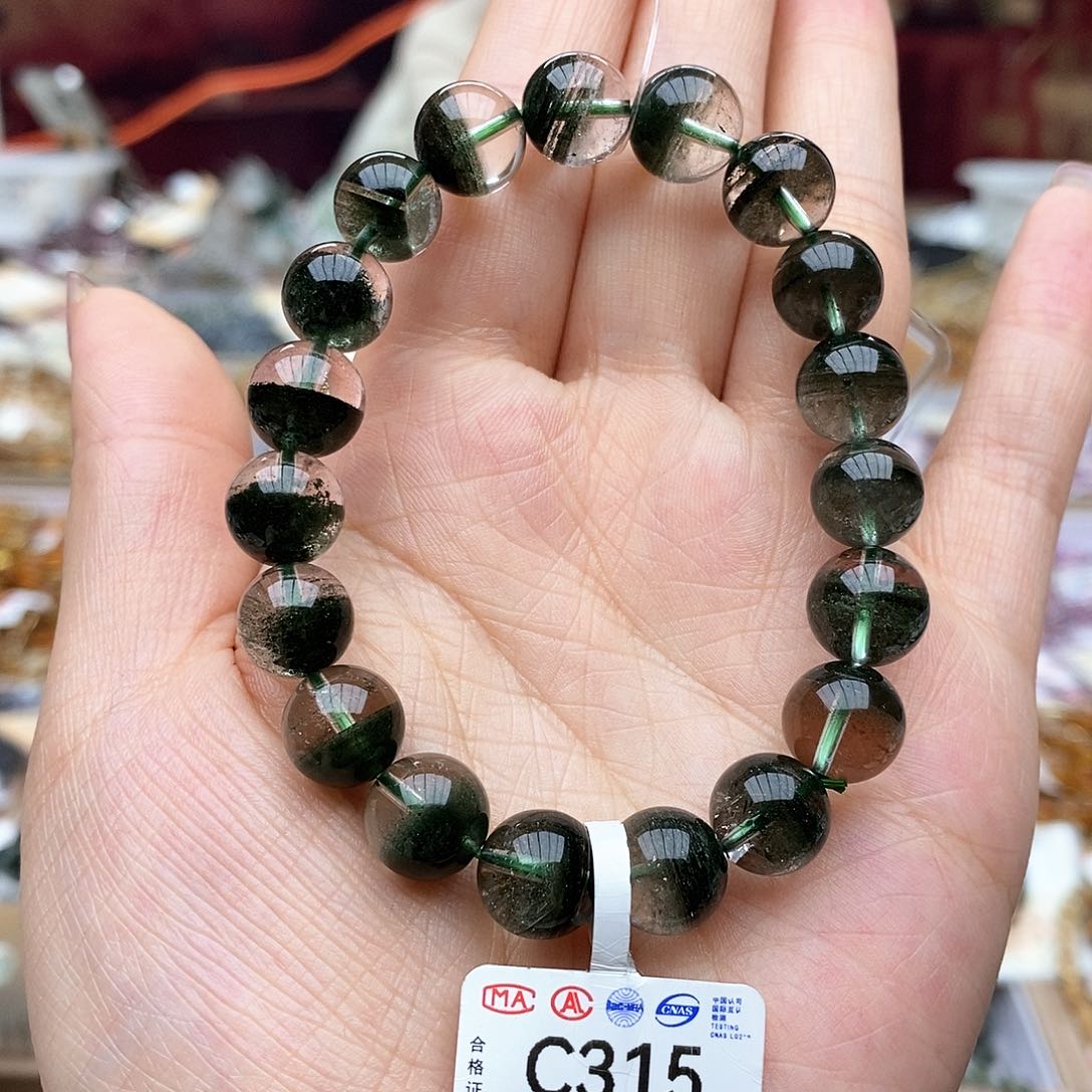 水晶手链未镶嵌C315 绿幽灵 10m+