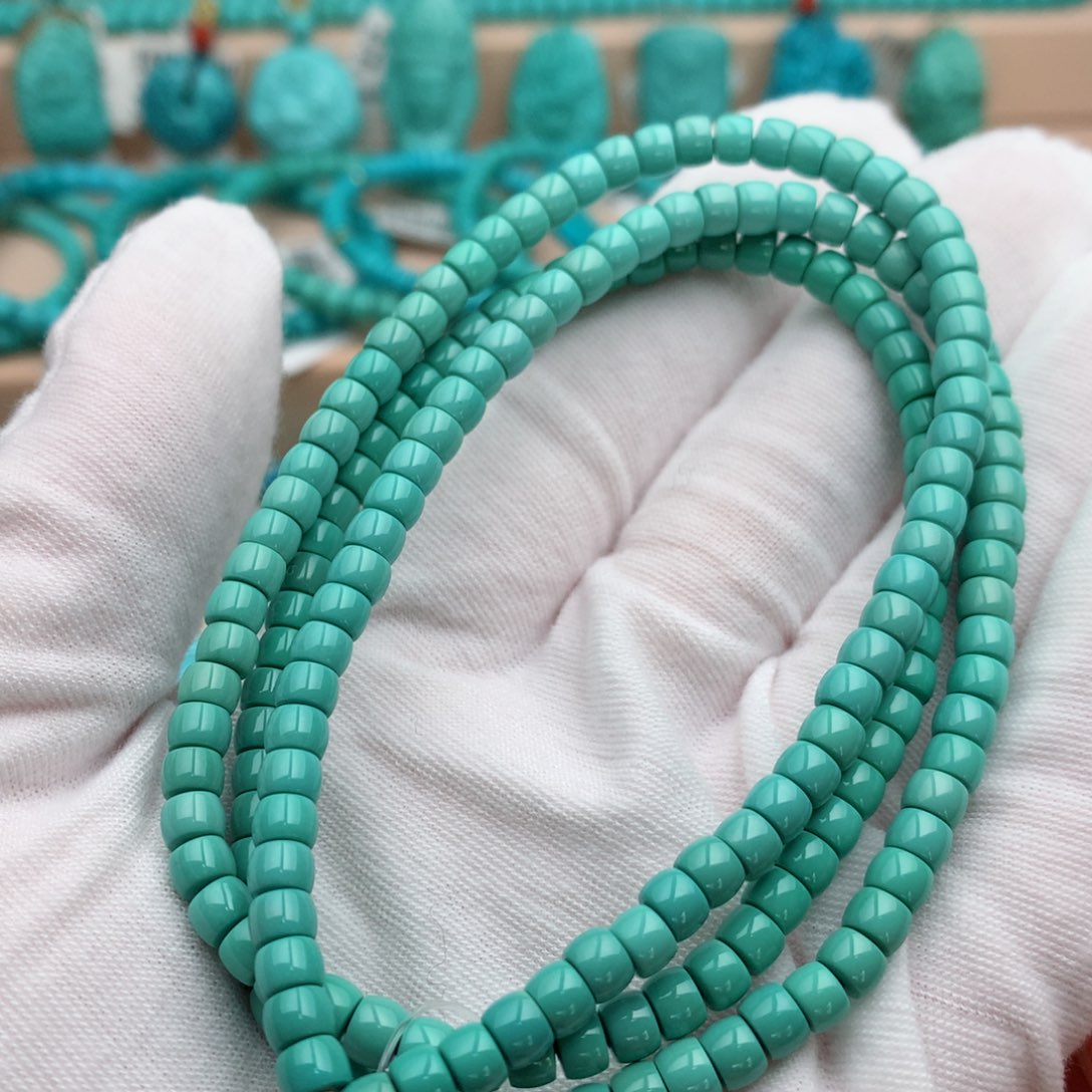 绿松石未镶嵌珠宝奇石4.7mm