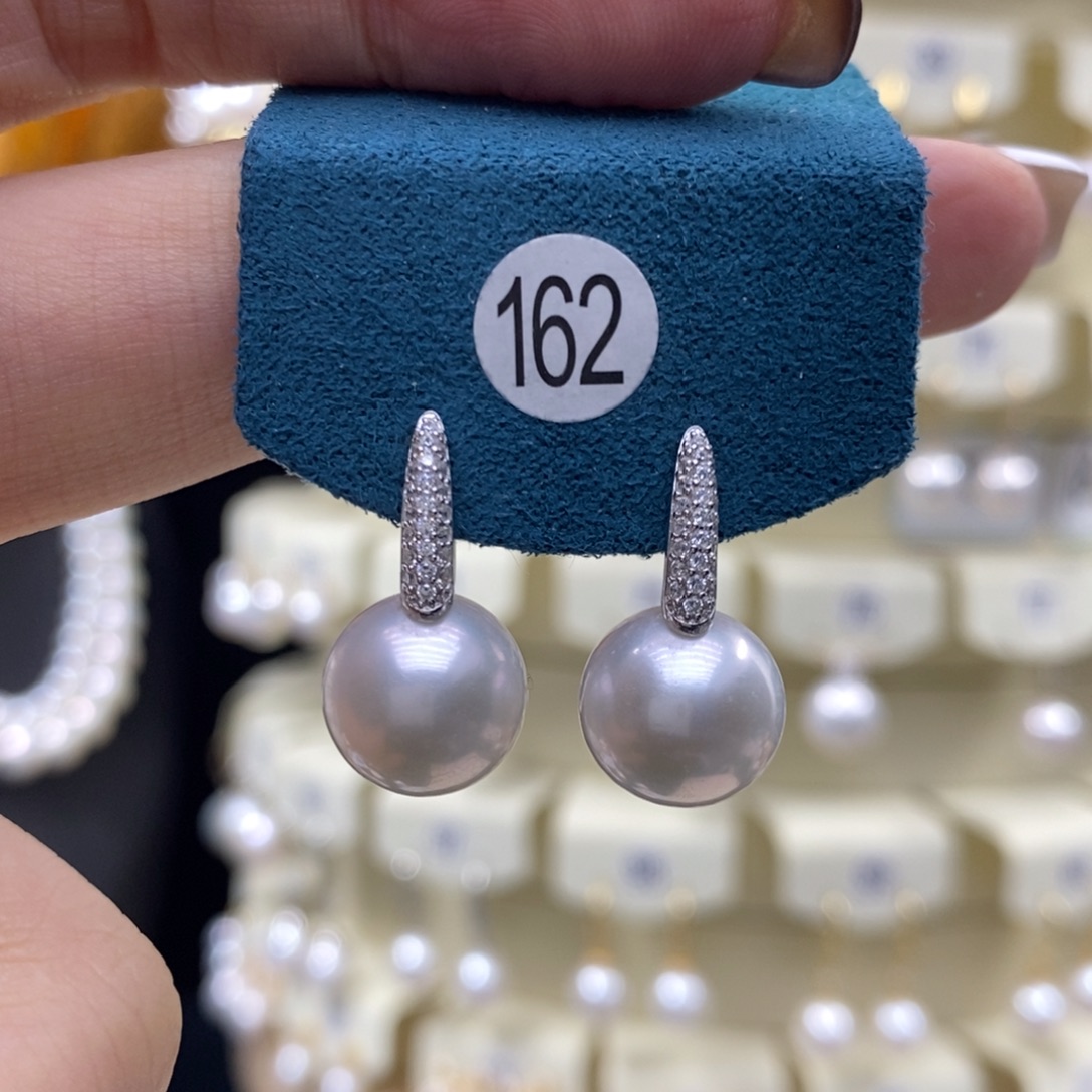 耳饰淡水珍珠银S925镶嵌