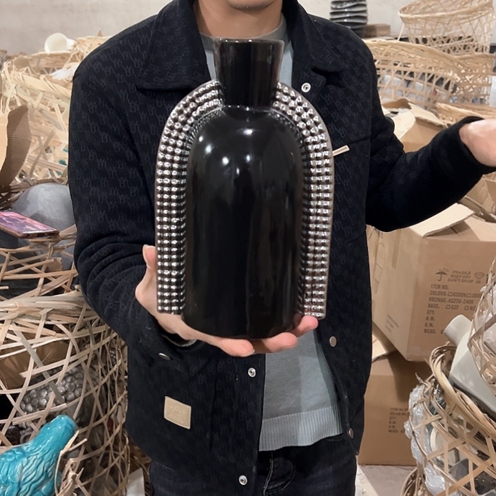 瓶高度25厘米口径5厘米微瑕捡漏