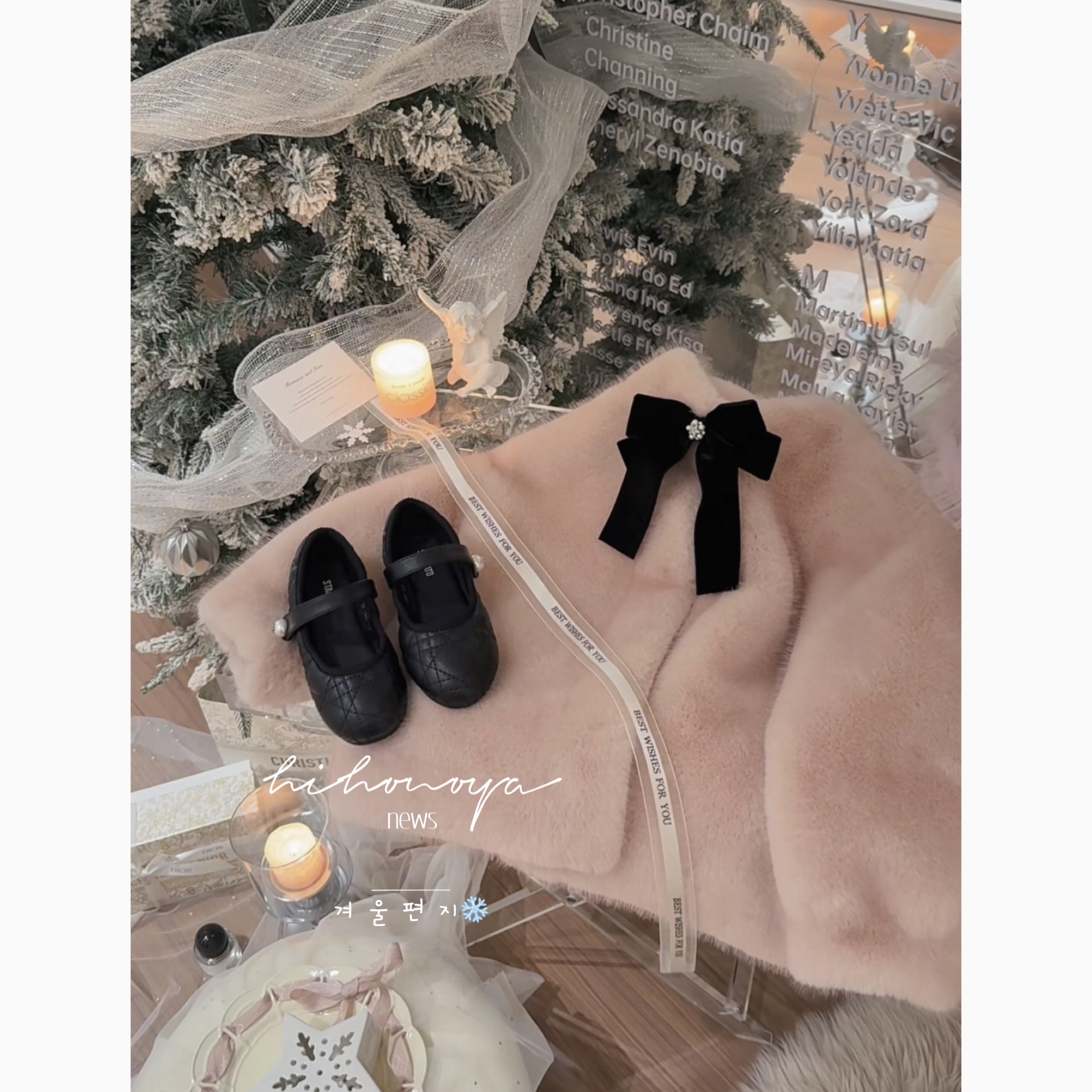 【温莎甜茶】五Hihoniya~2025冬季亲子环保水貂毛皮毛一体外套