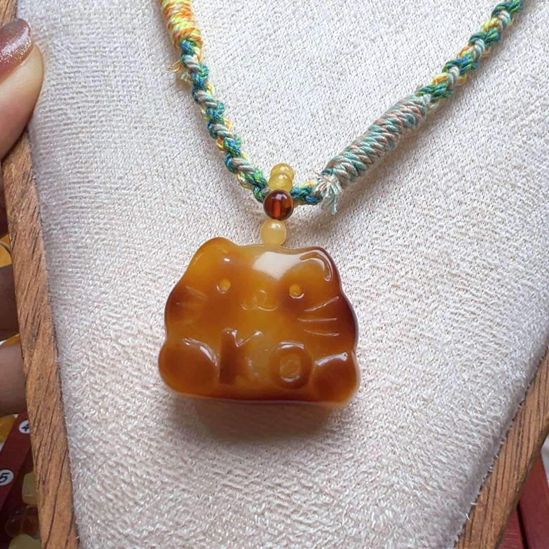 琥珀吊坠(不含链)未镶嵌