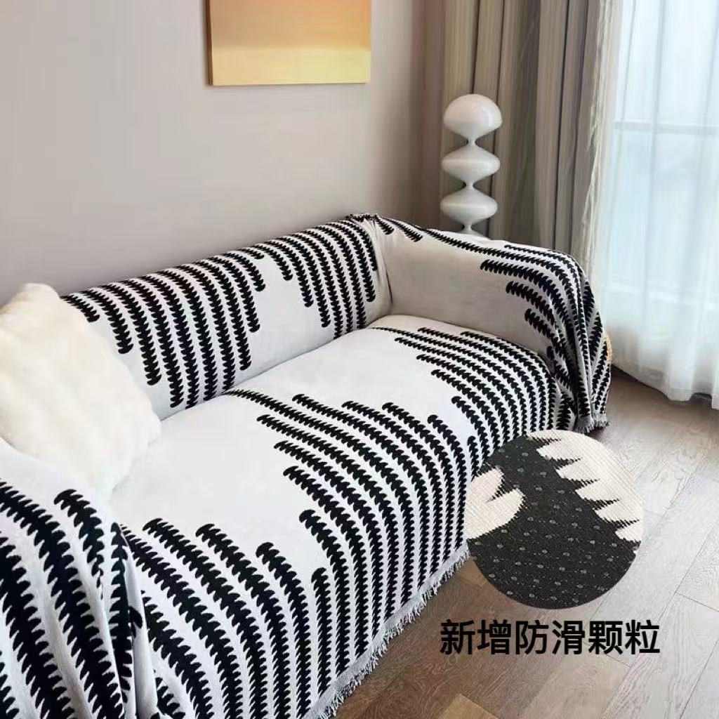 麦穗防滑颗粒沙发巾四季通用全盖布一片式万能沙发套罩防滑沙发