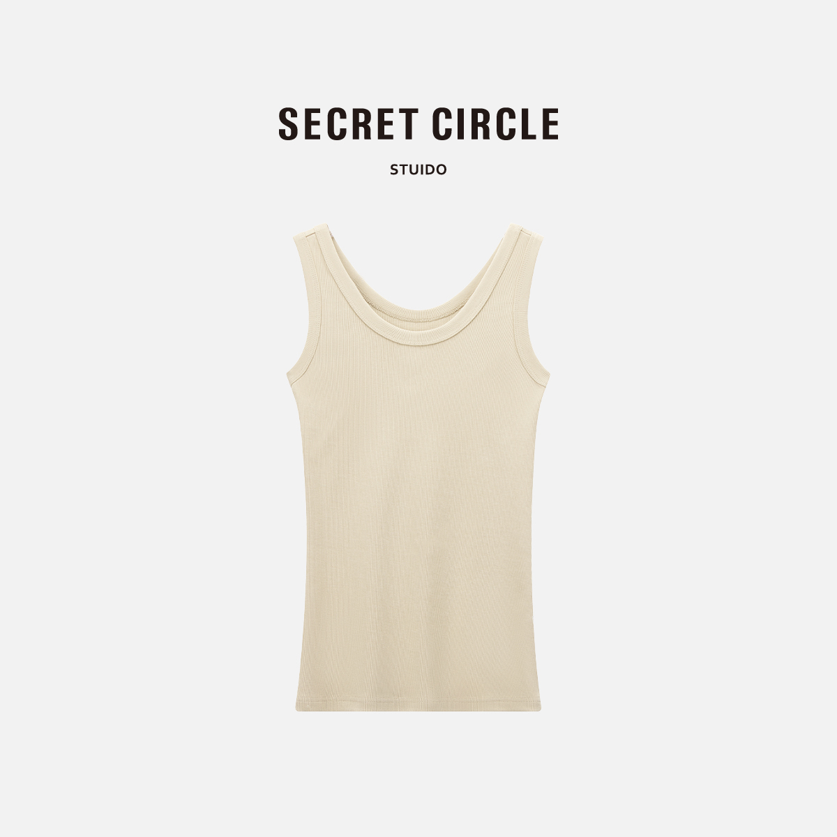 SECRET CIRCLE·秘社 莱塞尔棉内搭修身上衣吊带背心 B0916
