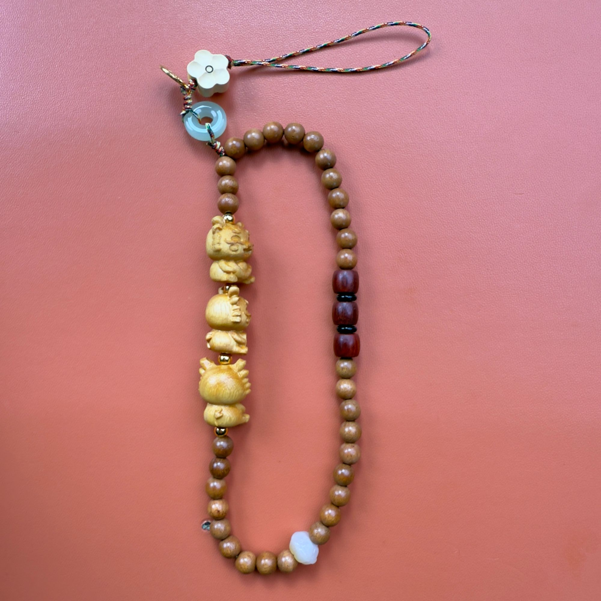 龙手挂件 红檀（无礼盒）K11