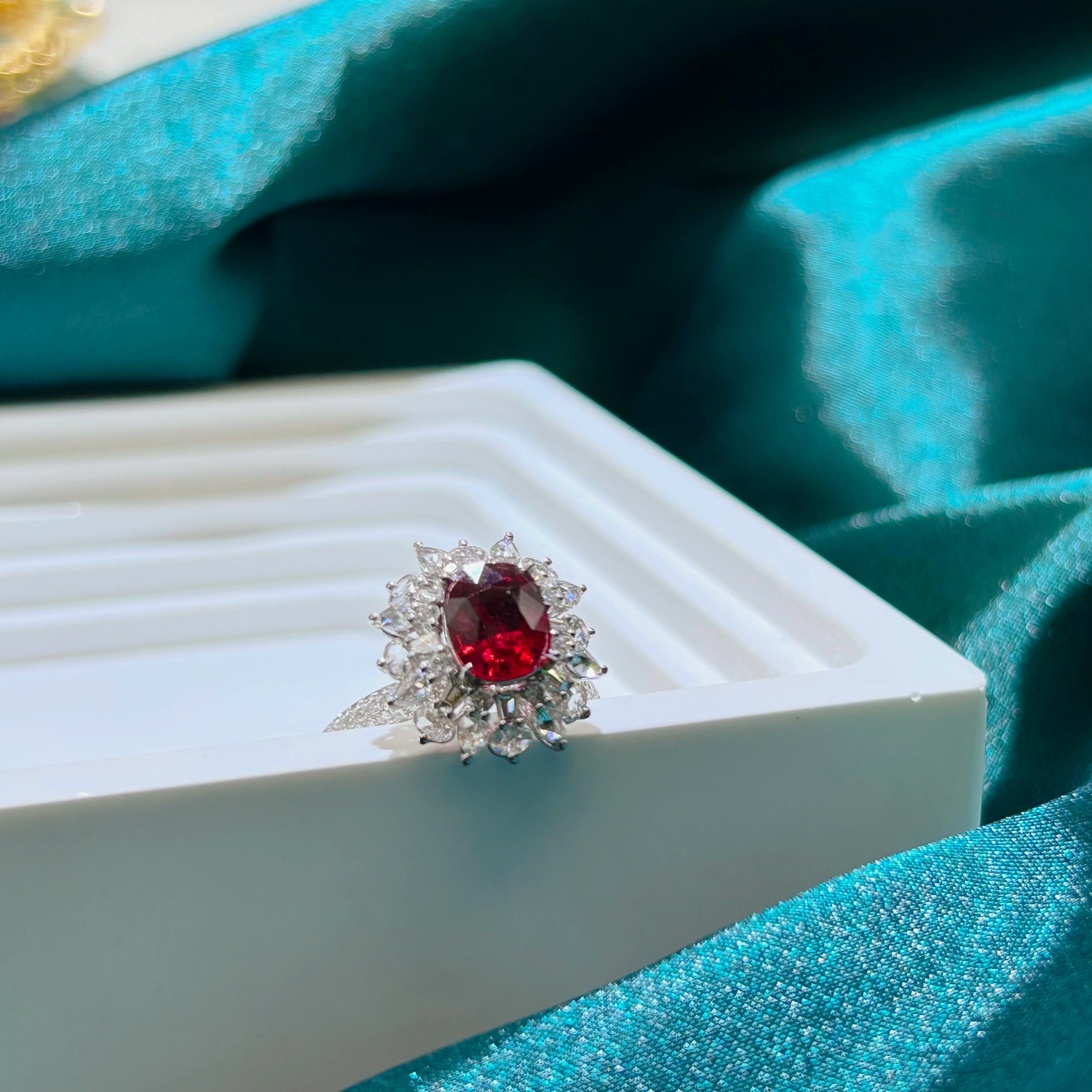 18K金尖晶石戒指【A141】