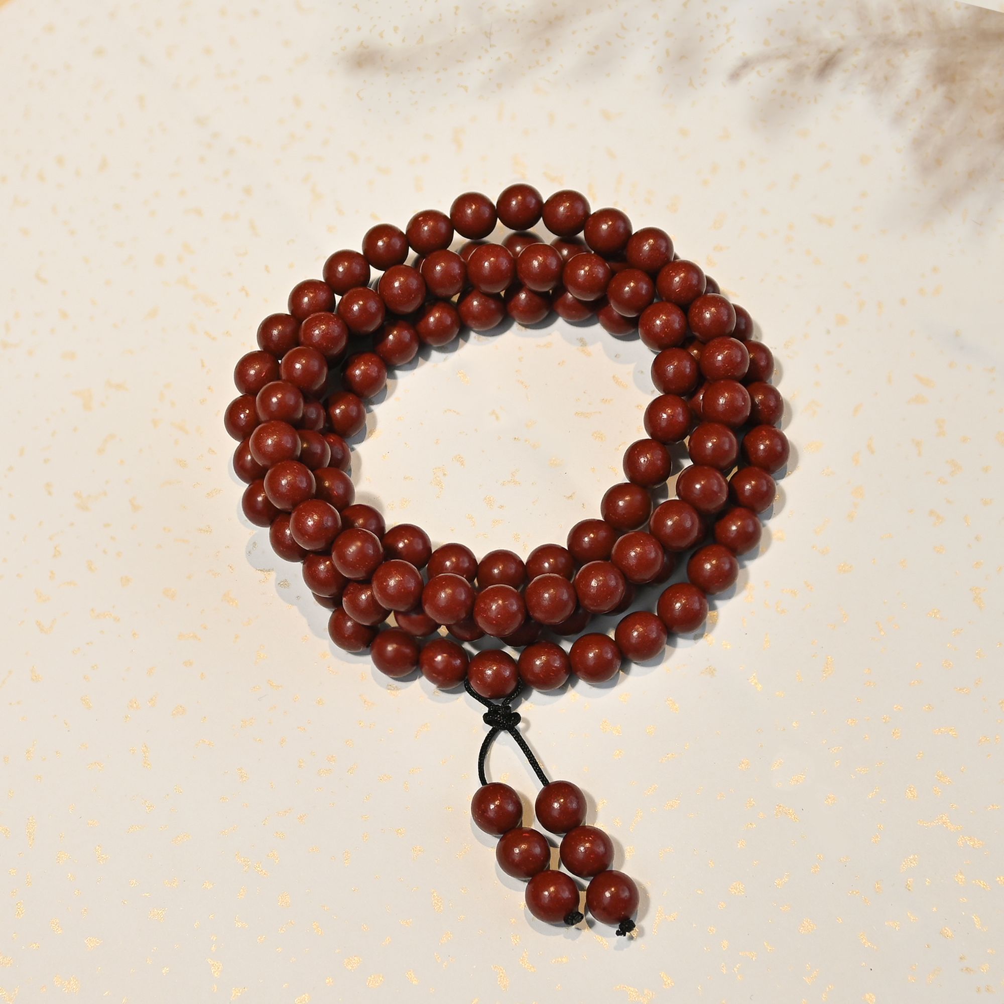 四月牡丹花神 合香珠 0.8*108颗 多圈手串