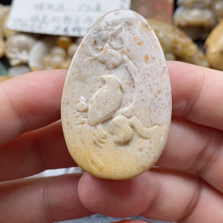 硅化珊瑚（珊瑚玉）颈饰未镶嵌