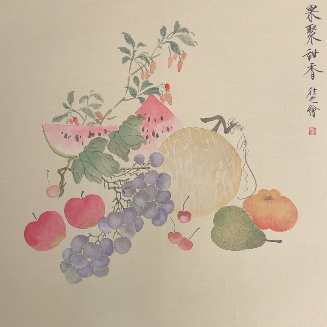 夺***帅国画纯手绘山水花鸟作品