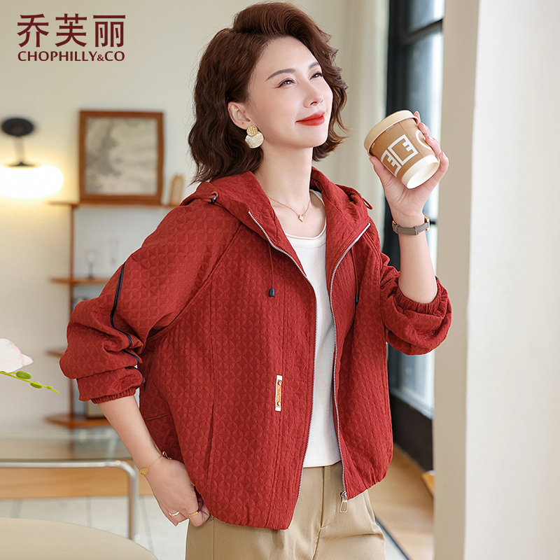 妈妈外套春秋洋气大码2025新款50多岁中老年女士秋装休闲夹克上衣