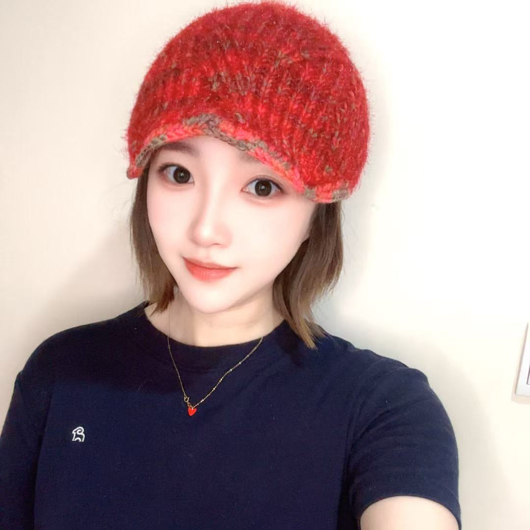 冬鸭舌帽休闲风极简风春秋帽子女士百搭韩版加厚