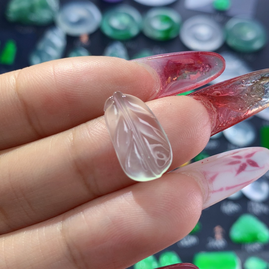 翡翠颈饰未镶嵌纯天然缅甸翡翠A货