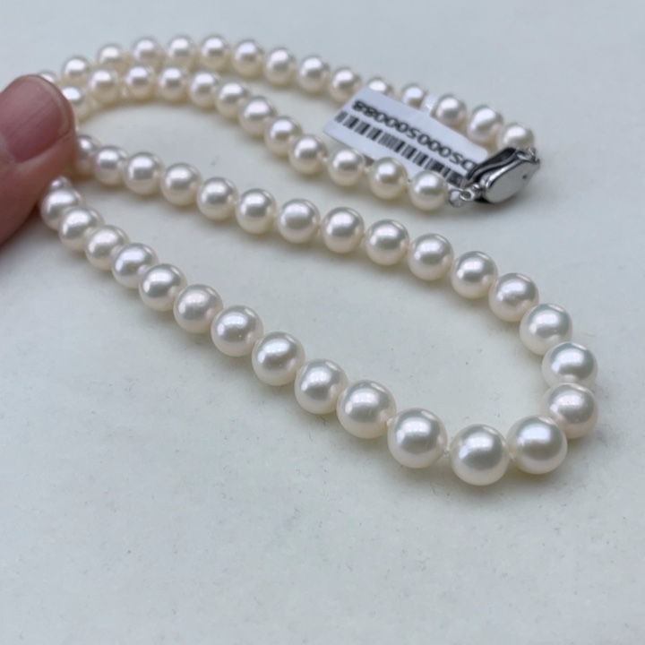 淡水珍珠未镶嵌颈饰卡7.5极光炫彩高品