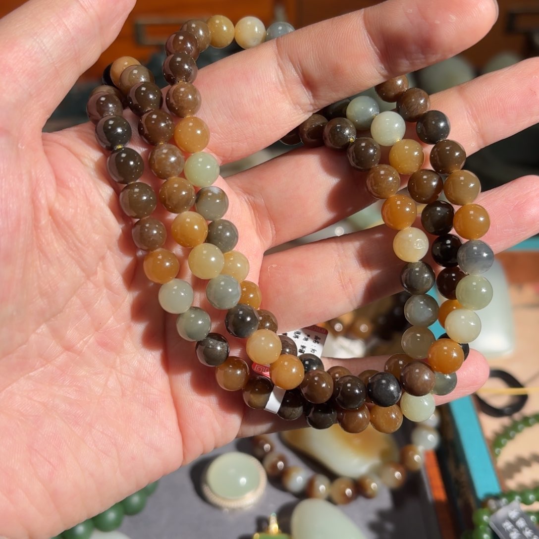 和田玉手串未镶嵌勿*