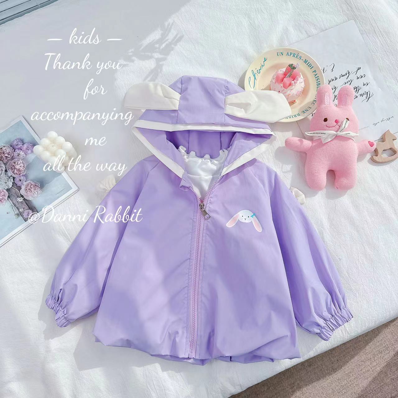 【Dannirabbit】新款洋气百搭女童可爱兔子外套 D-S818