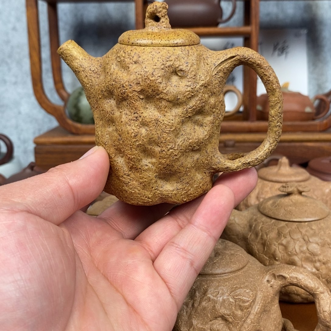 紫砂茶壶段泥精工半手供春150cc