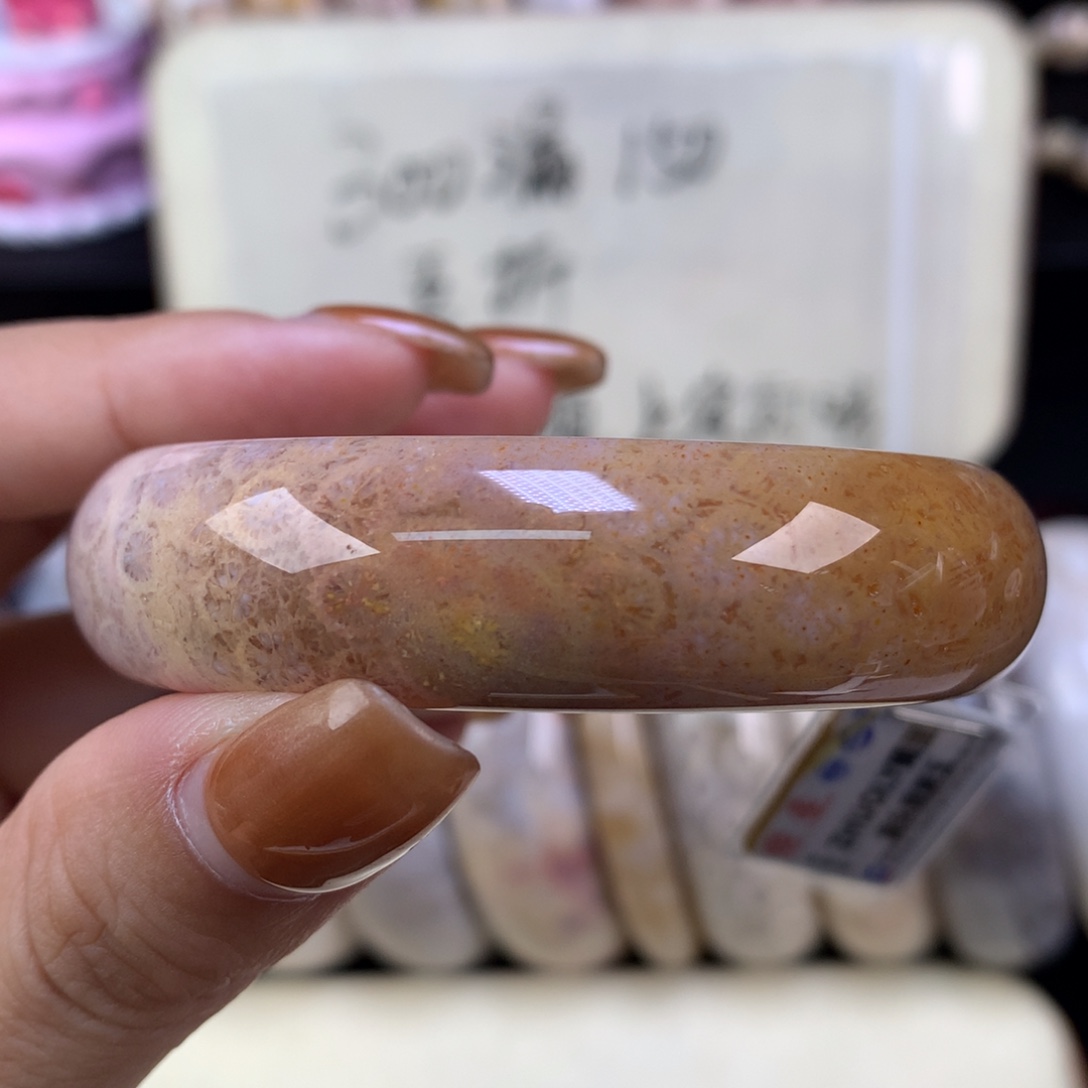 硅化珊瑚（珊瑚玉）未镶嵌颈饰晚场漏价五折52.5口（11号）