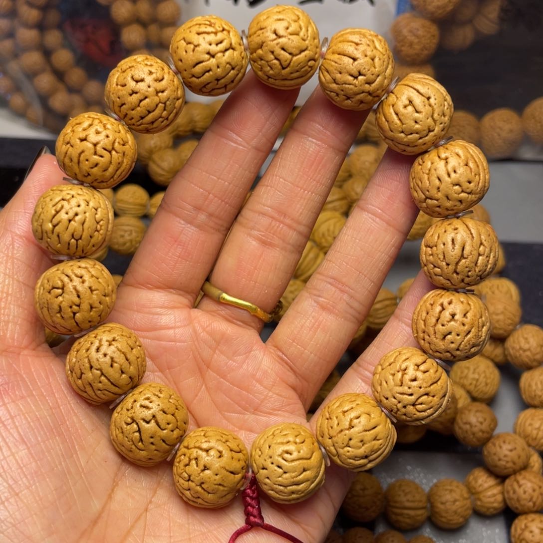 手串桃核德**烤16.8野生肌肉手串