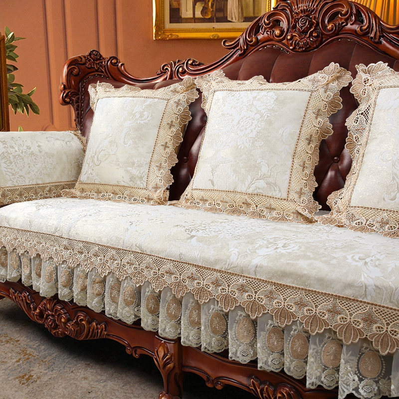 索菲娜欧式沙发垫四季款沙发坐垫2025新款雪尼尔沙发防滑垫子盖布